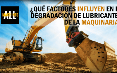 ¿Qué factores influyen en la degradación de lubricantes de la maquinaria?